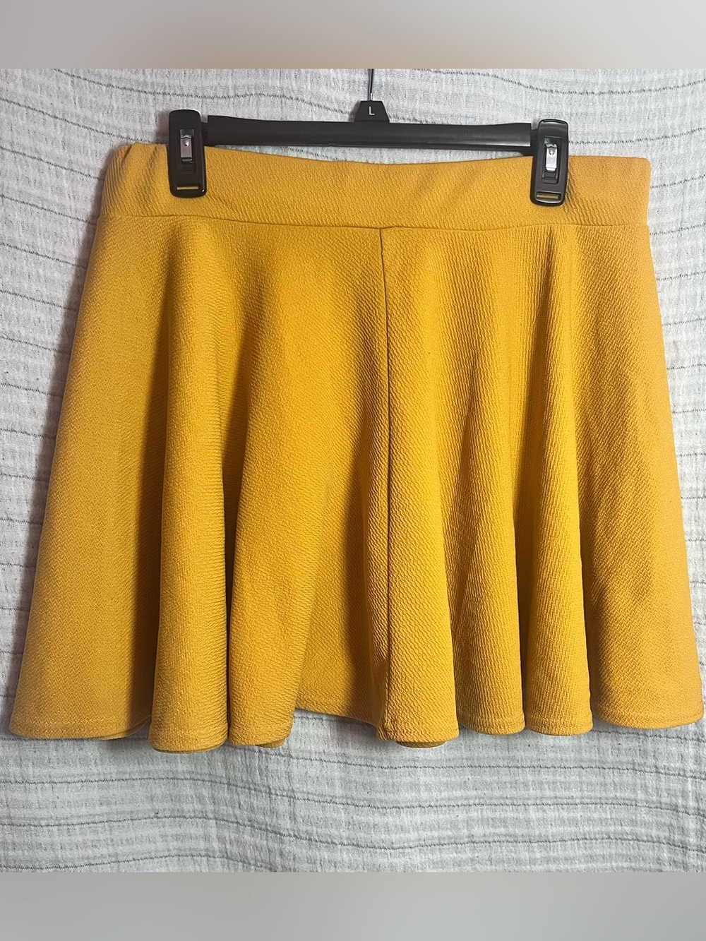 Urban Coco Flared Mustard Yellow Skater Skirt